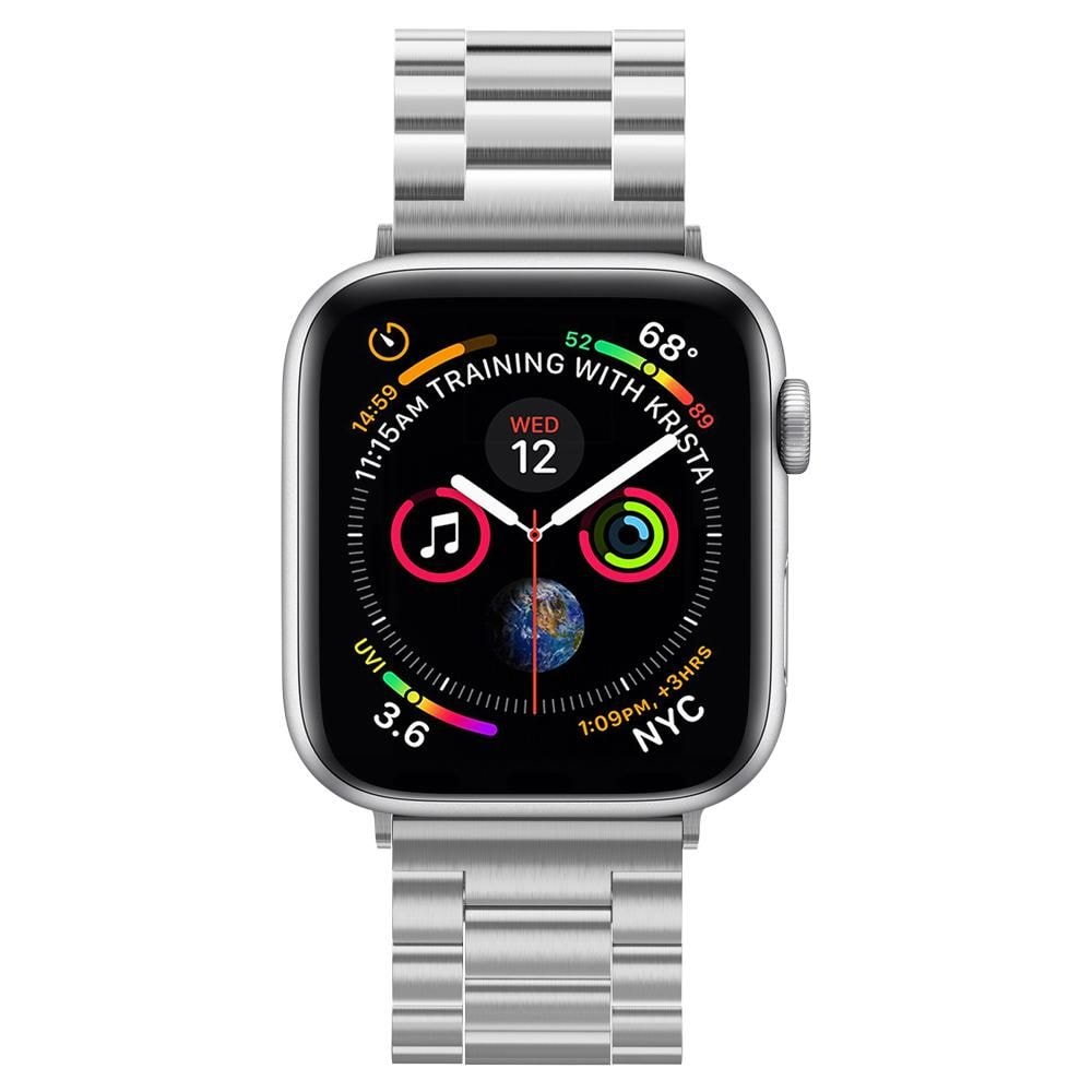 Spigen Modern Fit-bånd til Apple Watch 4/5/6/7/8/9/SE/Ultra (42/44/45/49 mm) - Sølv