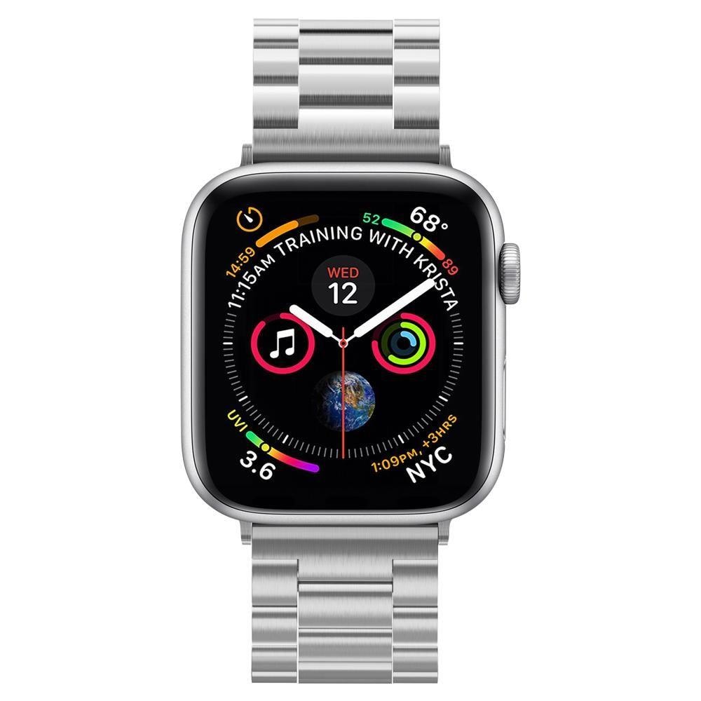 Spigen Modern Fit-bånd til Apple Watch 4/5/6/7/8/9/SE/Ultra (42/44/45/49 mm) - Sølv