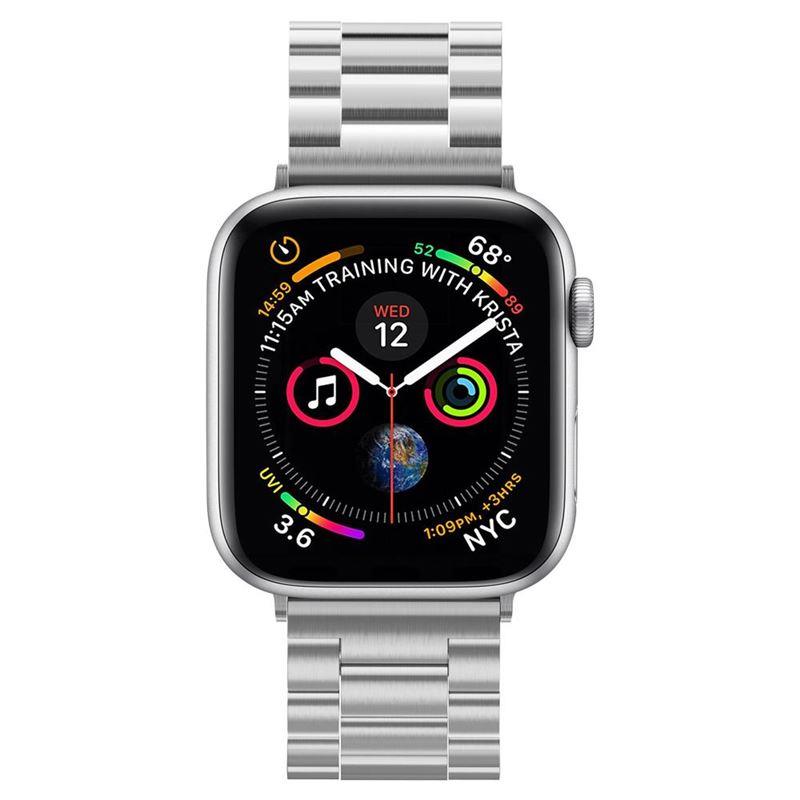 Spigen Modern Fit-bånd til Apple Watch 4/5/6/7/8/9/SE/Ultra (42/44/45/49 mm) - Sølv