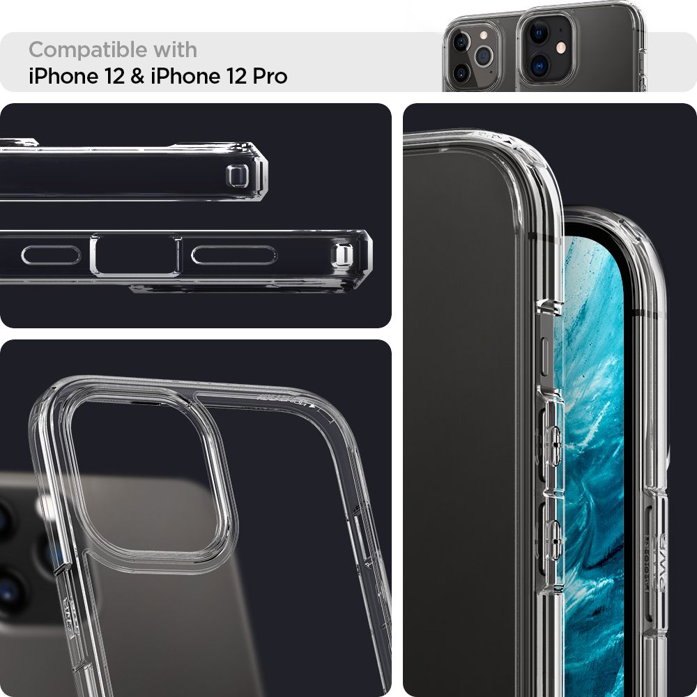 Spigen Ultra Hybrid-etui til iPhone 12 / iPhone 12 Pro - Klar