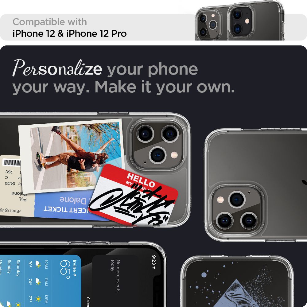 Spigen Ultra Hybrid-etui til iPhone 12 / iPhone 12 Pro - Klar