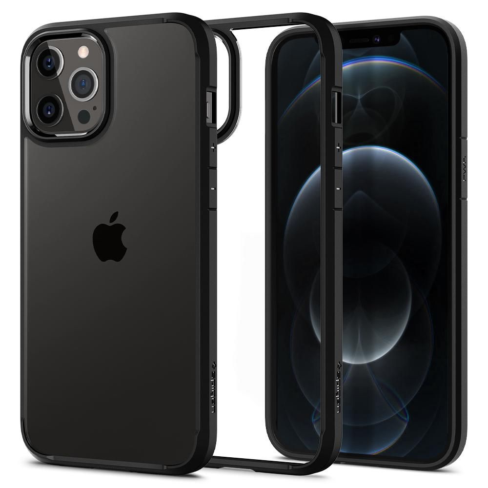 Spigen Ultra Hybridfodral för iPhone 12 / iPhone 12 Pro - Matt svart