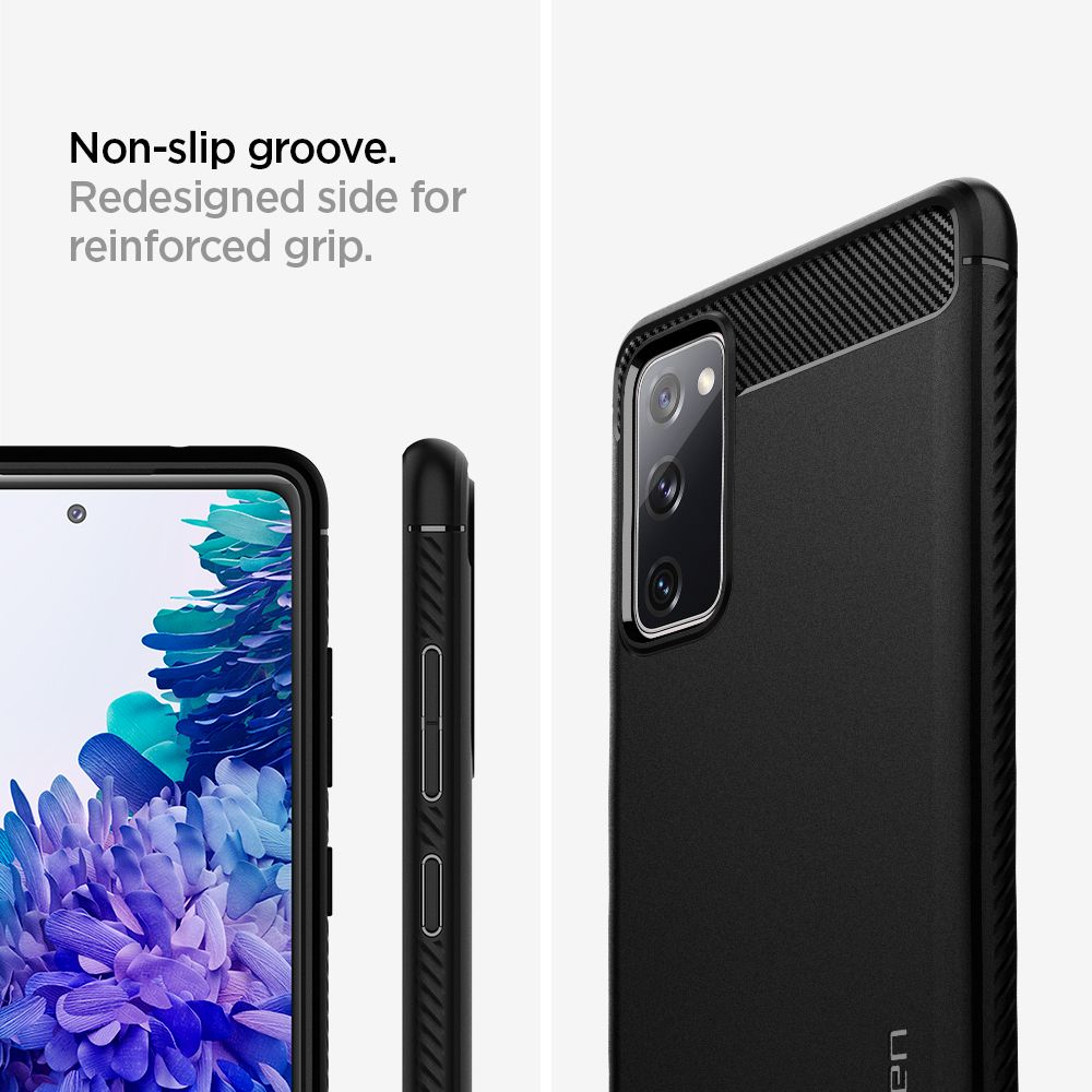 Spigen Robust panseretui til Samsung Galaxy S20 FE - mat sort