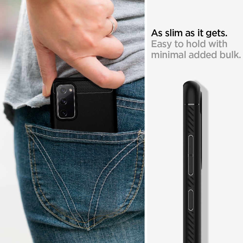 Spigen Robust panseretui til Samsung Galaxy S20 FE - mat sort