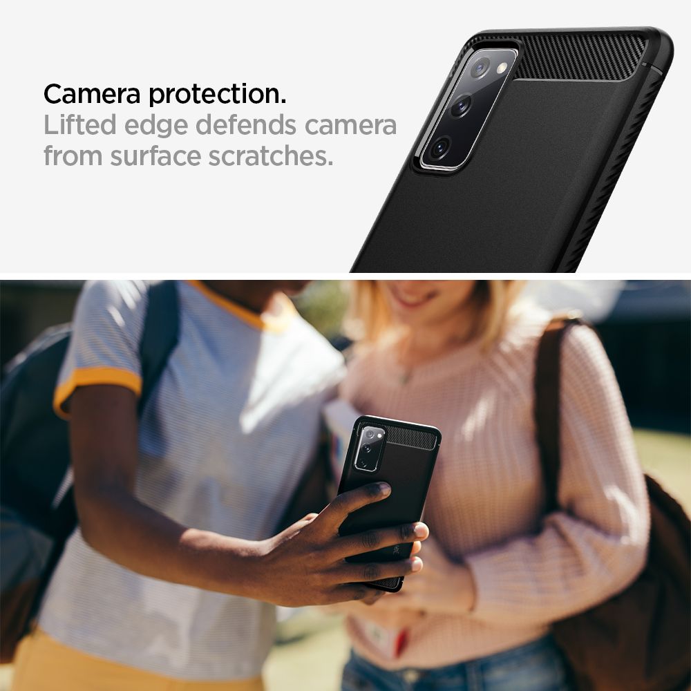 Spigen Robust panseretui til Samsung Galaxy S20 FE - mat sort