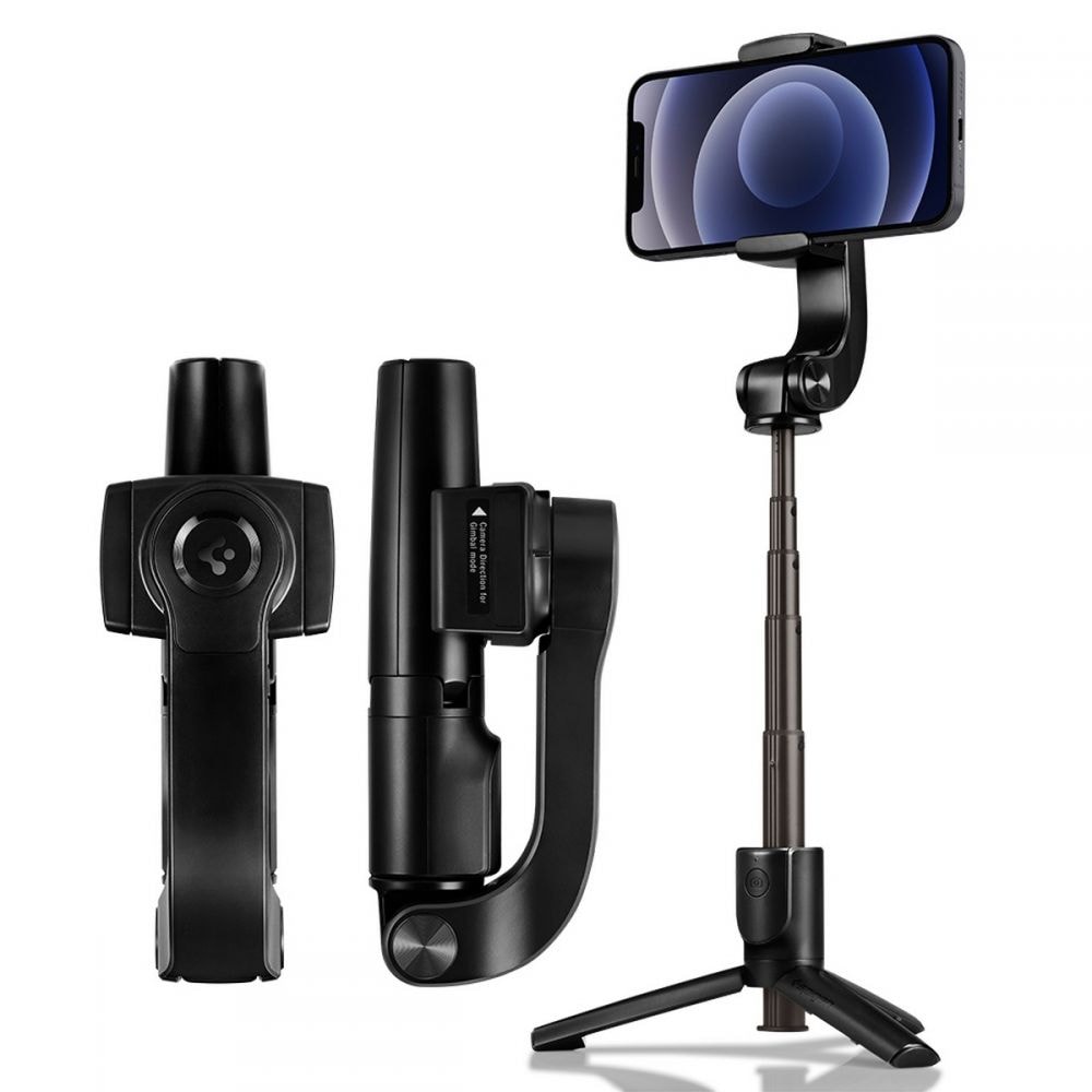 Spigen S610W Bluetooth Gimbal med Selfie Stick - Svart