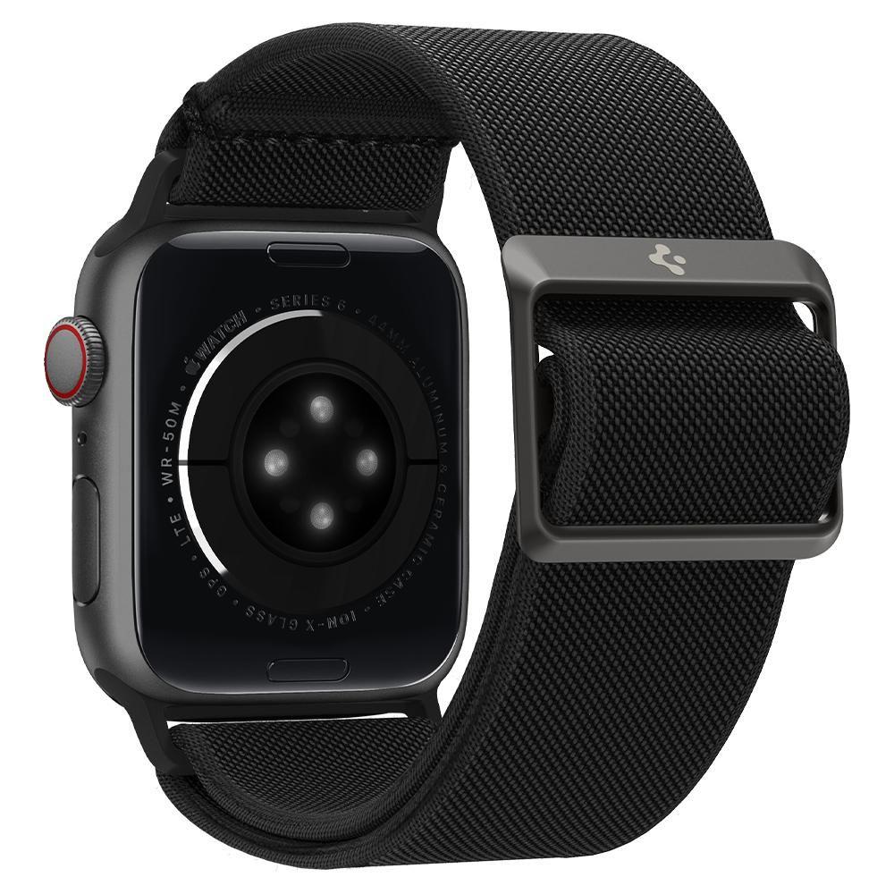 Spigen Fit Lite-rem til Apple Watch 4/5/6/7/8/9/SE/Ultra (42/44/45/49 mm) - Sort