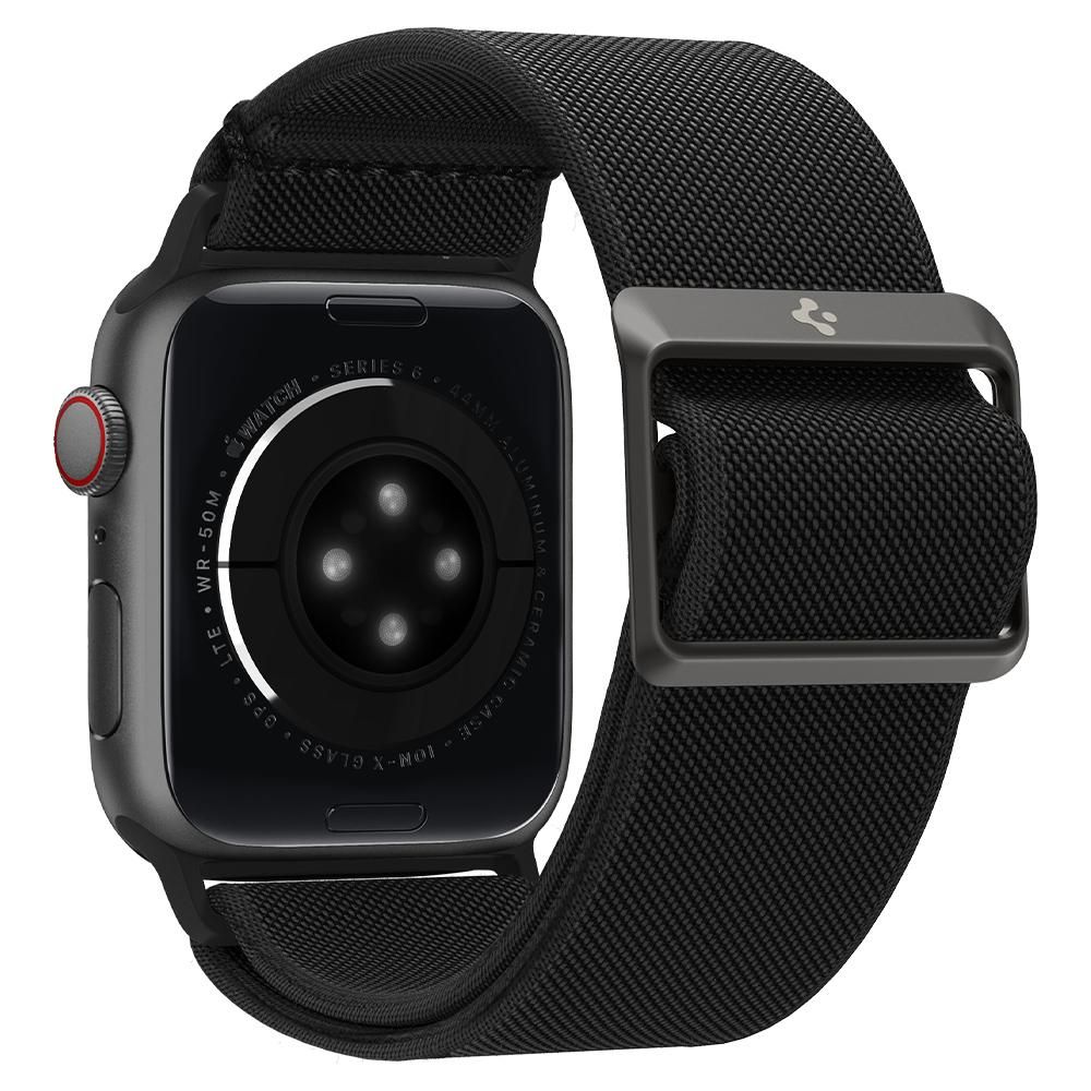 Spigen Fit Lite-rem til Apple Watch 4/5/6/7/8/9/SE/Ultra (42/44/45/49 mm) - Sort