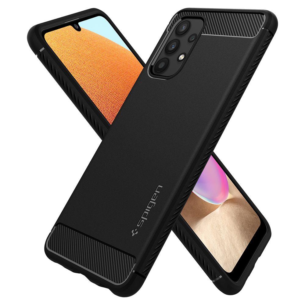Spigen Robust panseretui til Samsung Galaxy A52 / A52S - mat sort