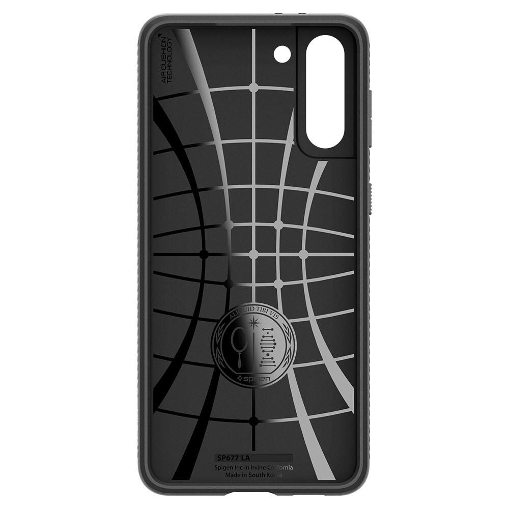 Spigen Liquid Air-etui til Samsung Galaxy S21 - mat sort