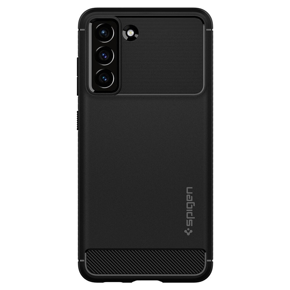 Spigen Robust panseretui til Samsung Galaxy S21 FE - mat sort