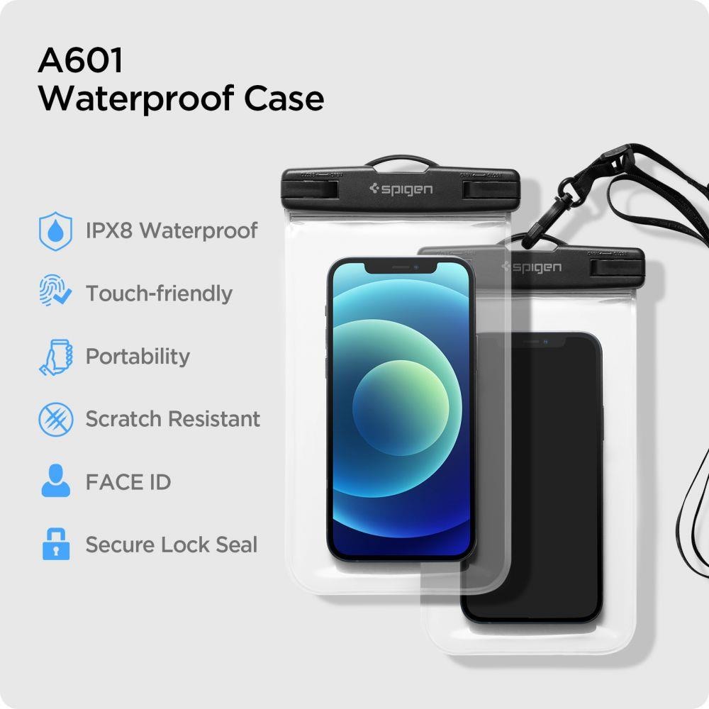 Spigen Spigen Aqua Shield A601 etui vandtæt IPX8 - gennemsigtig 2 stk.