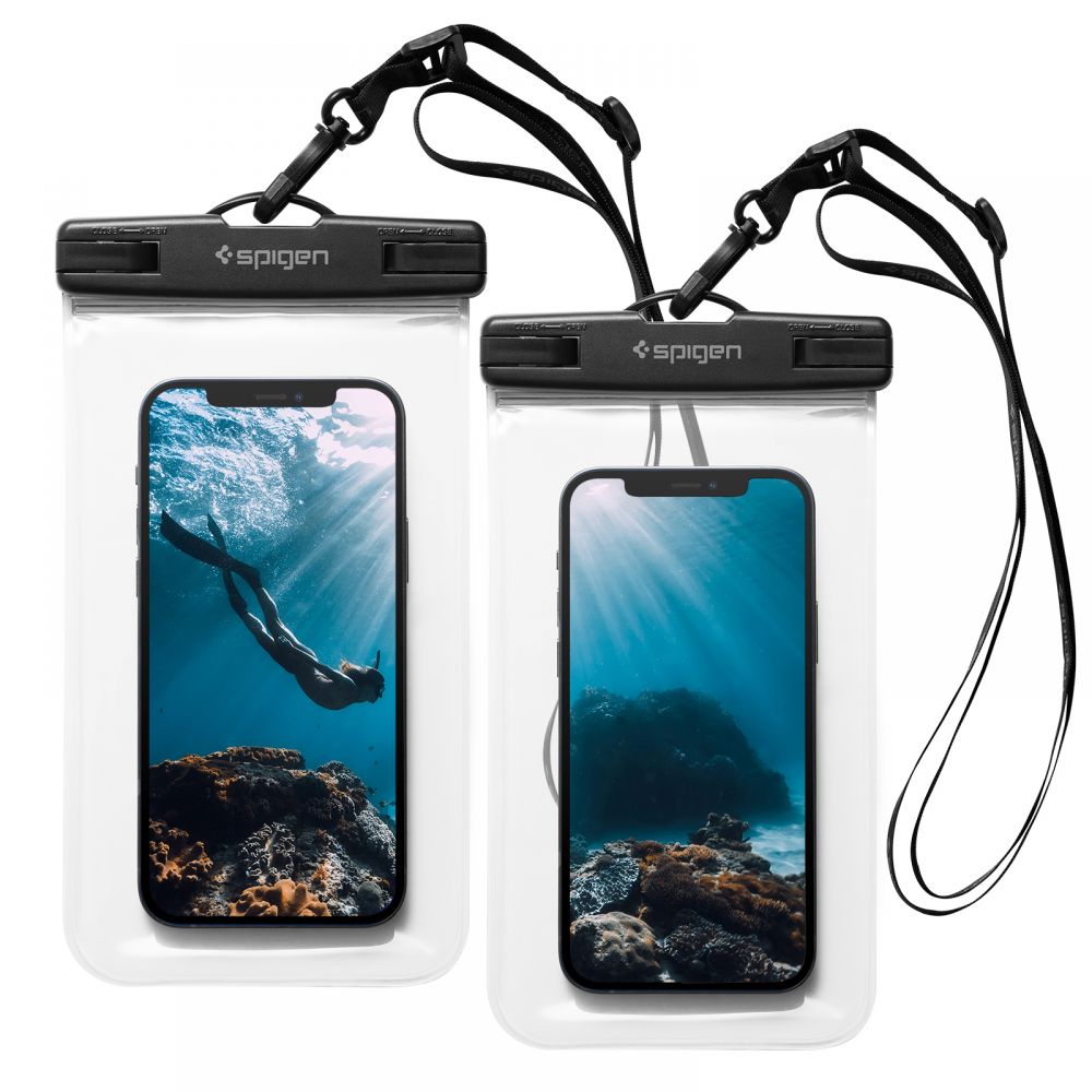 Spigen Spigen Aqua Shield A601 etui vandtæt IPX8 - gennemsigtig 2 stk.