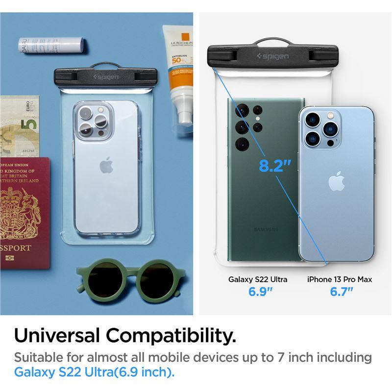 Spigen Spigen Aqua Shield A601 etui vandtæt IPX8 - gennemsigtig 2 stk.