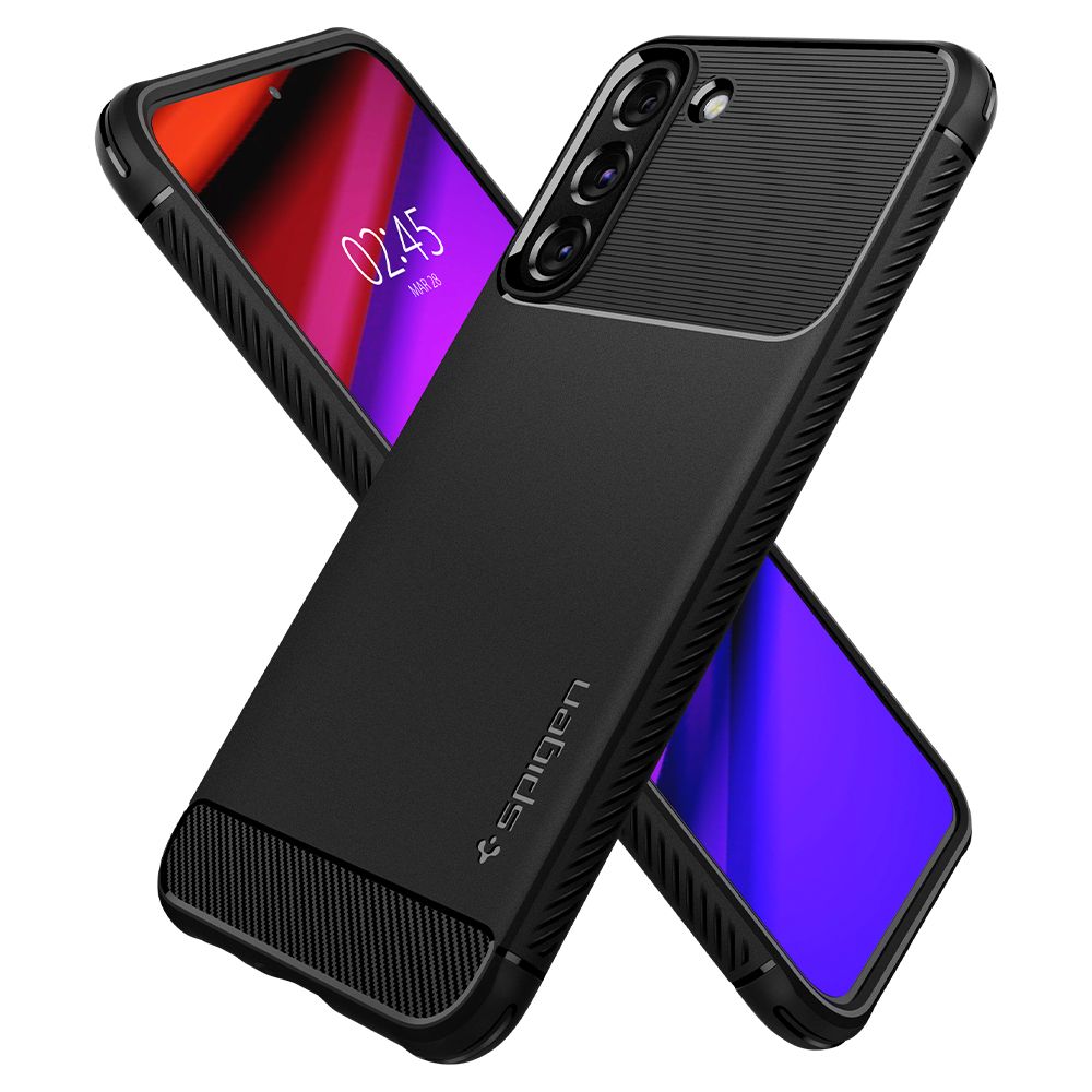 Spigen Robust panseretui til Samsung Galaxy S22 - mat sort