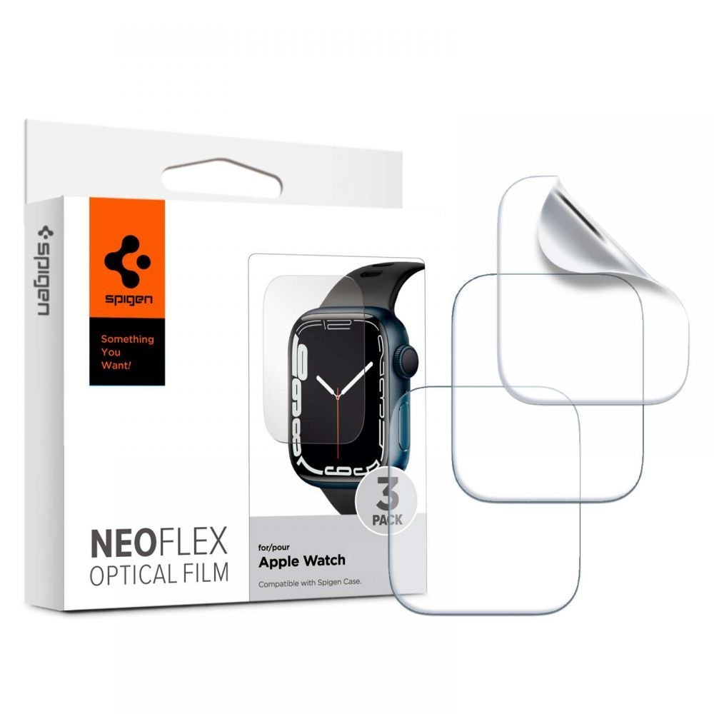 Spigen Neo Flex skyddsfilm för Apple Watch 4/5/6/7/8/SE (44/45 mm) - 3 st.