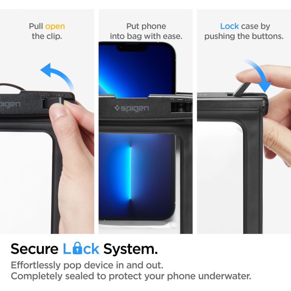 Spigen Aqua Shield A601-etui vandtæt IPX8 - sort