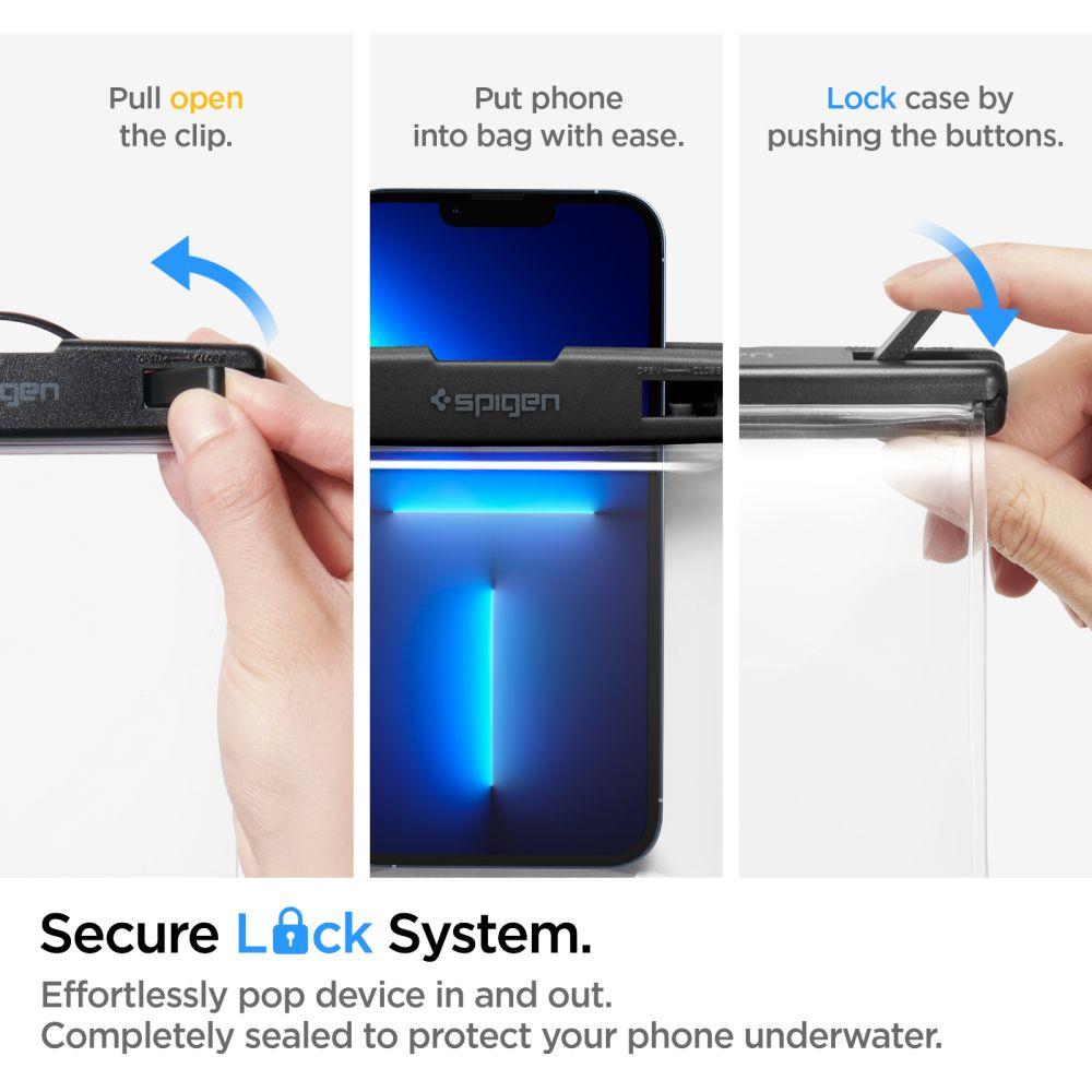 Spigen Aqua Shield A601-etui vandtæt IPX8 - gennemsigtig