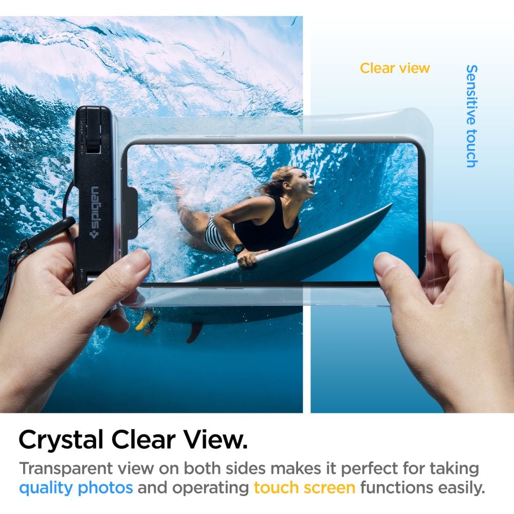 Spigen Aqua Shield A601-etui vandtæt IPX8 - gennemsigtig