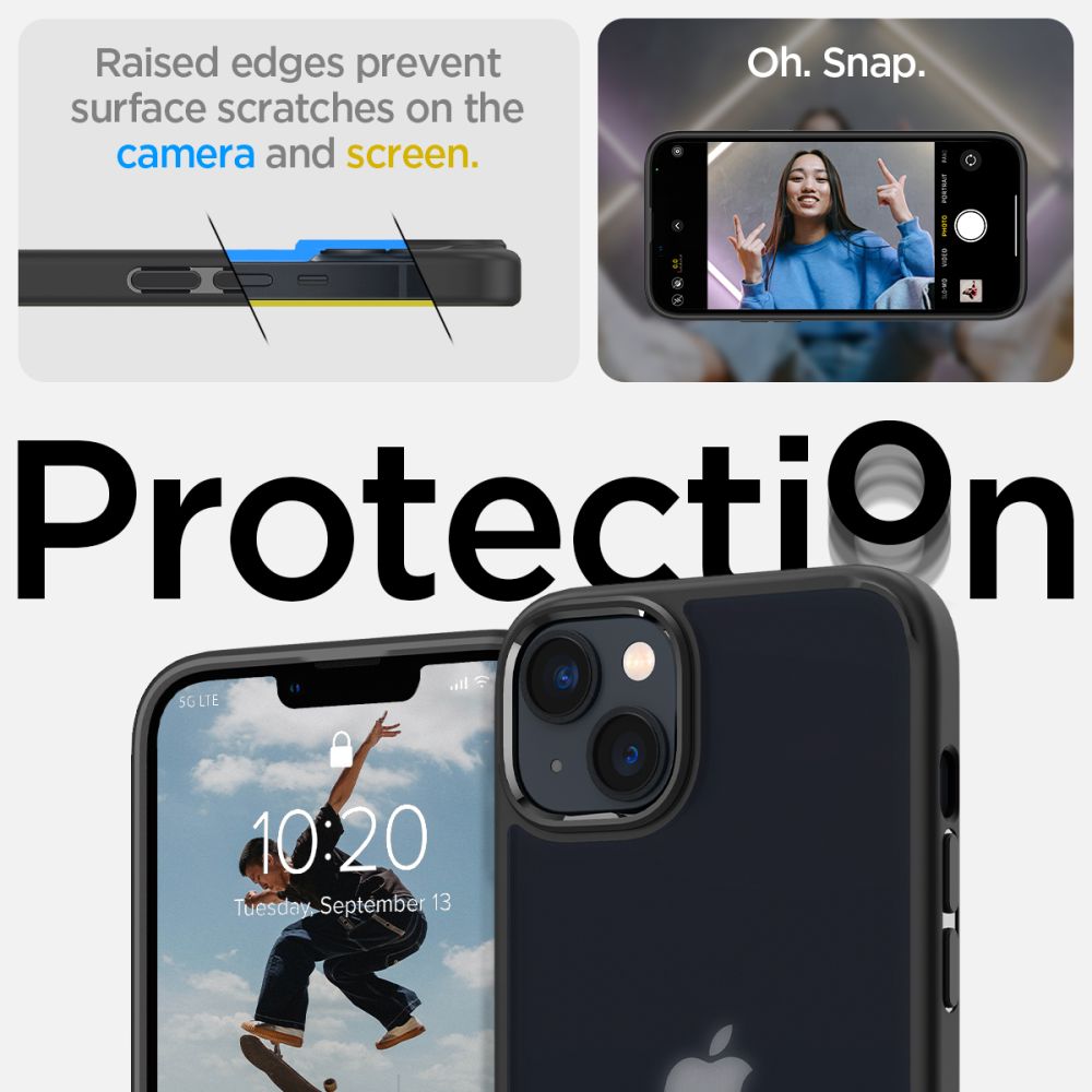 Spigen Ultra Hybrid iPhone 14 Plus-etui - mat sort