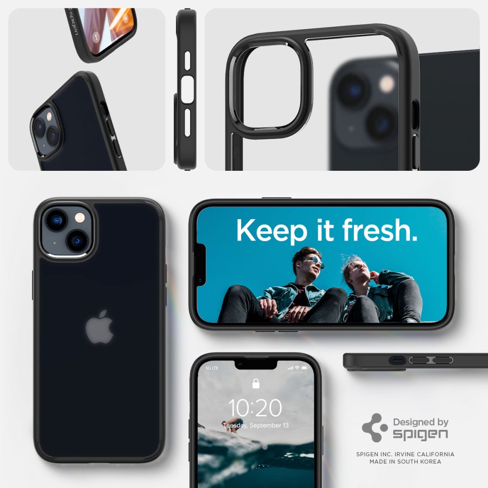 Spigen Ultra Hybrid iPhone 14 Plus-etui - mat sort