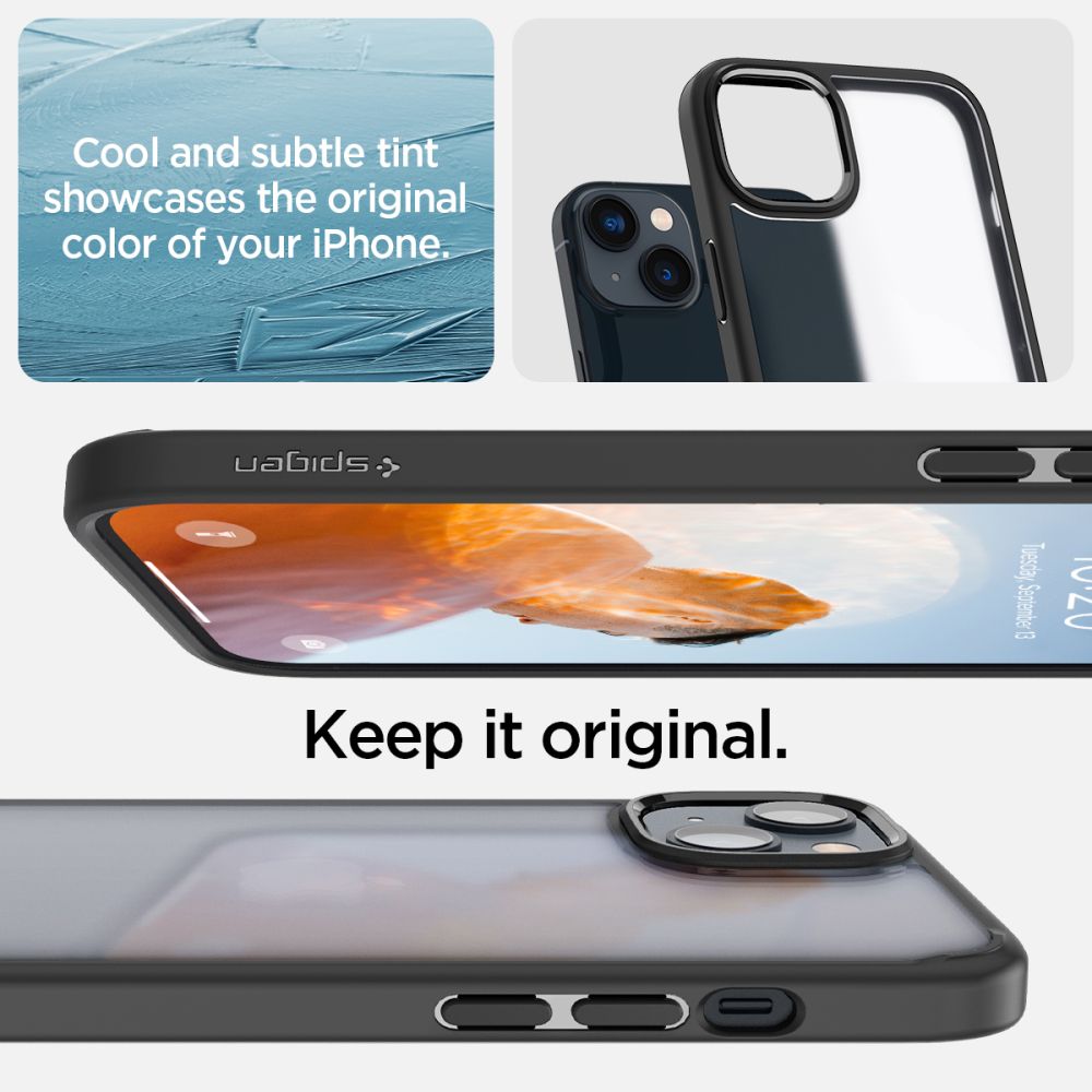 Spigen Ultra Hybrid iPhone 14 Plus-etui - mat sort