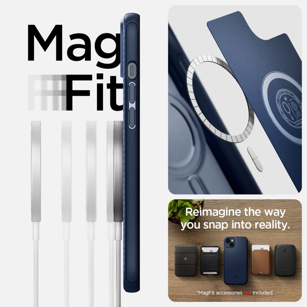 Spigen Mag Armor iPhone 14 Plus-etui - Blå