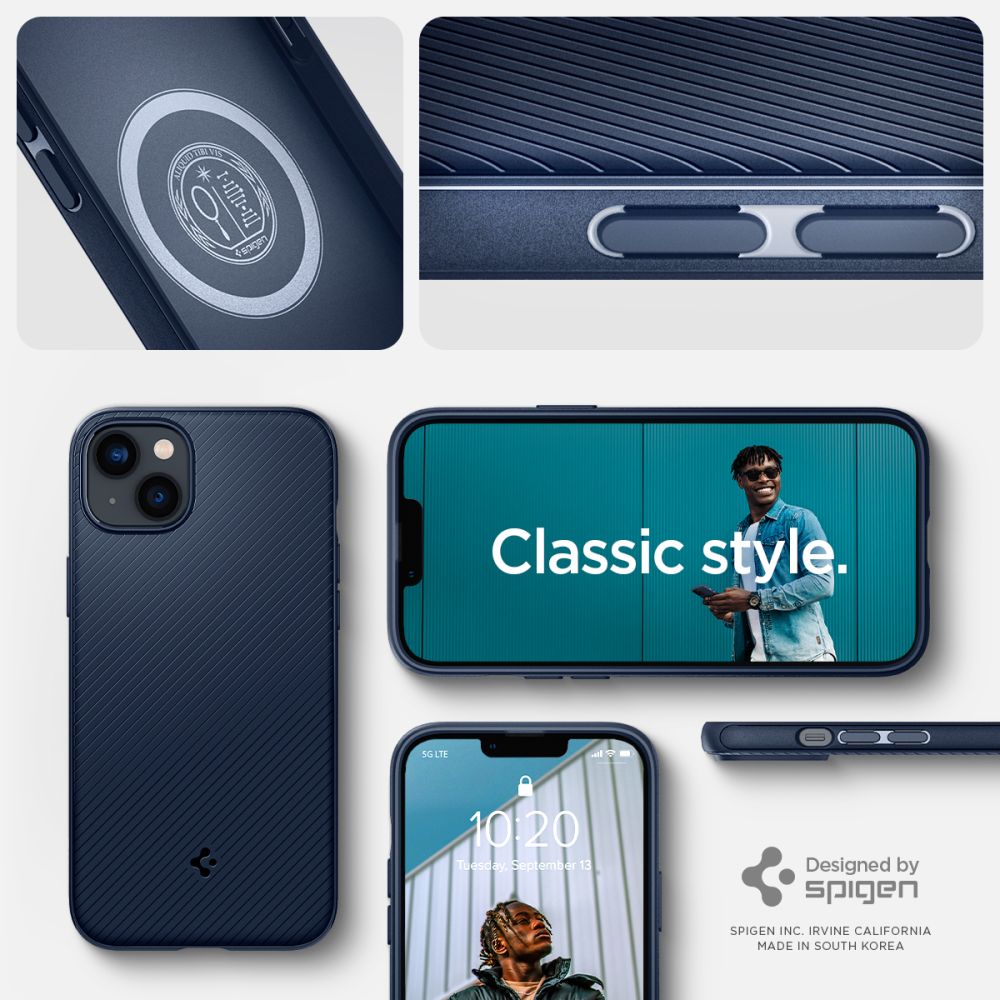Spigen Mag Armor iPhone 14 Plus-etui - Blå