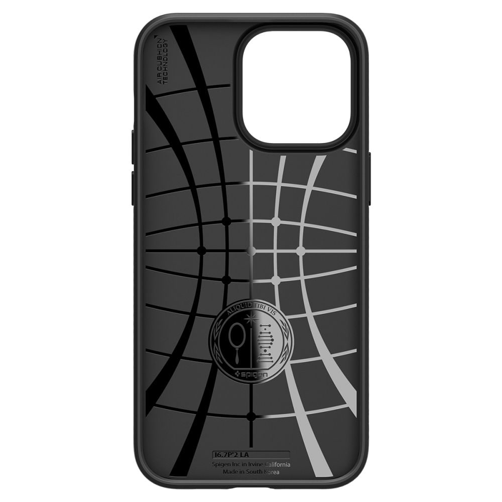 Spigen Liquid Air iPhone 14 Pro-etui - mat sort