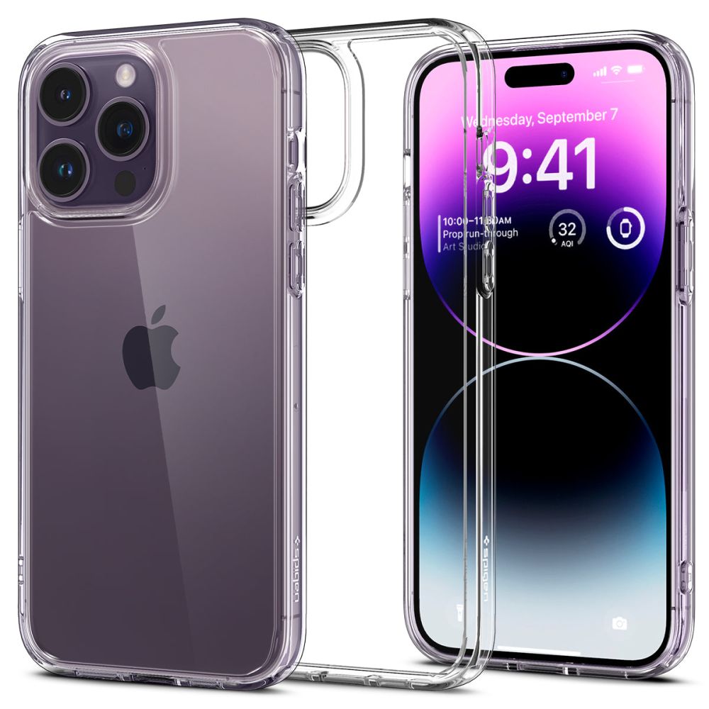 Spigen Ultra Hybrid iPhone 14 Pro-fodral - Klar