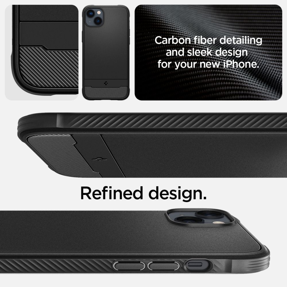 Spigen Rugged Armor Mag Case med MagSafe til iPhone 14 - mat sort
