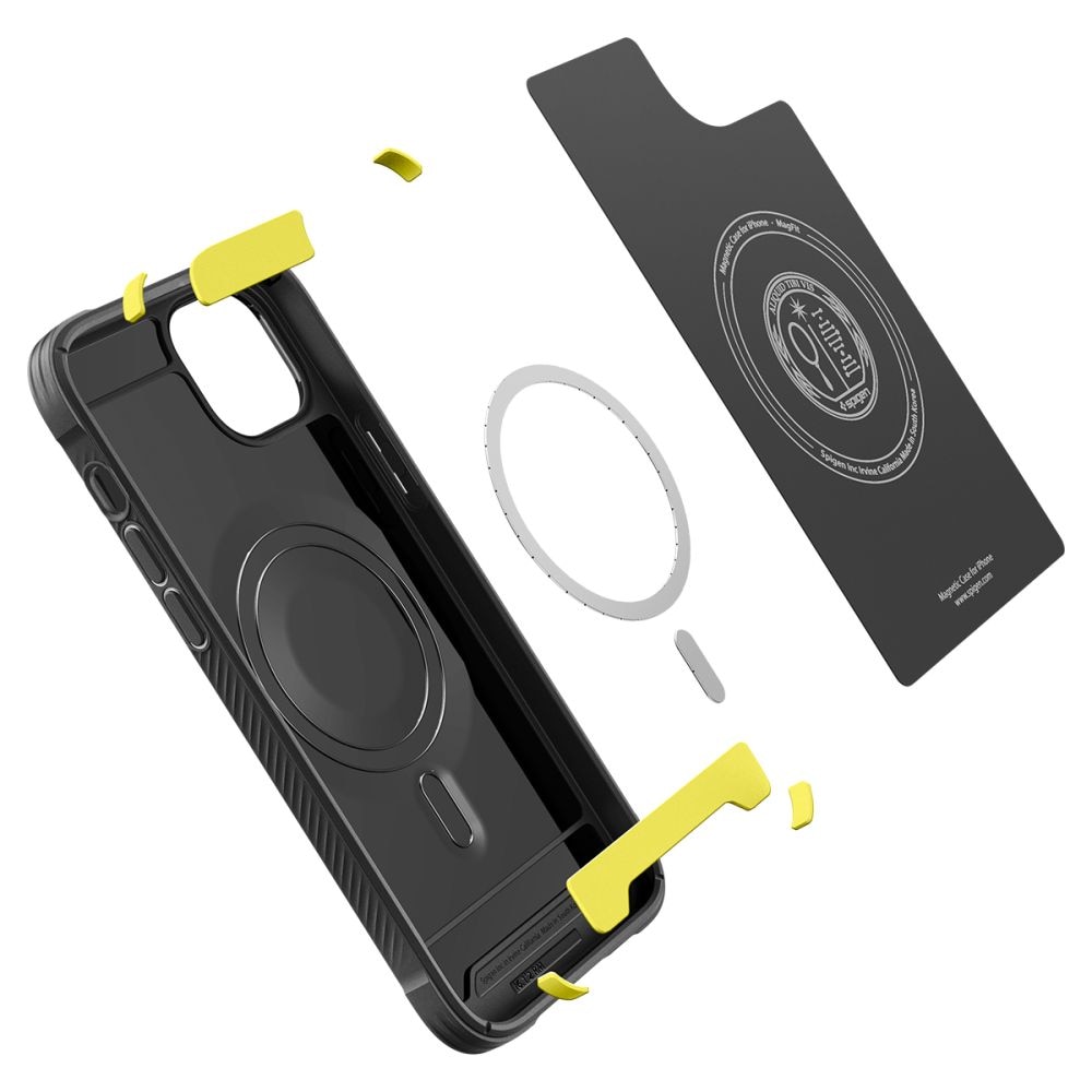 Spigen Rugged Armor Mag Case med MagSafe til iPhone 14 - mat sort
