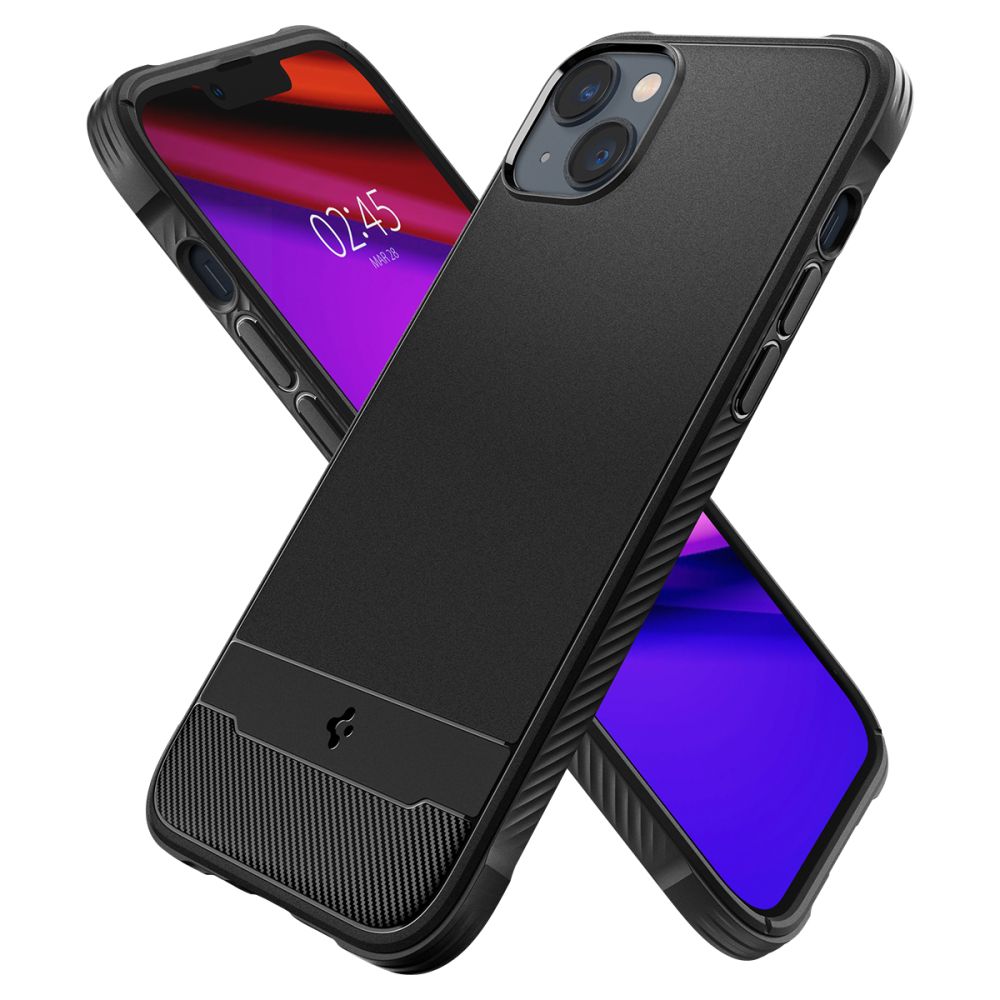 Spigen Rugged Armor Mag Case med MagSafe til iPhone 14 - mat sort