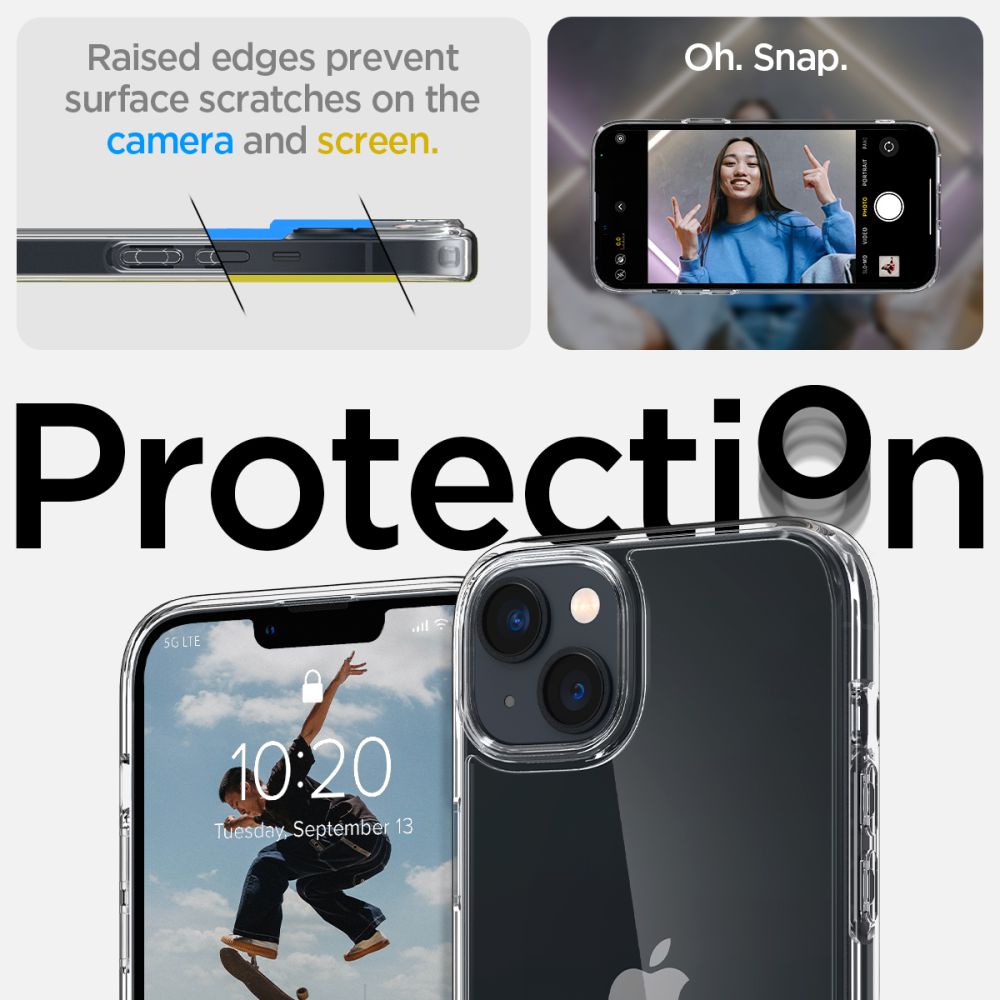Spigen Ultra Hybrid iPhone 14 Etui - Klar