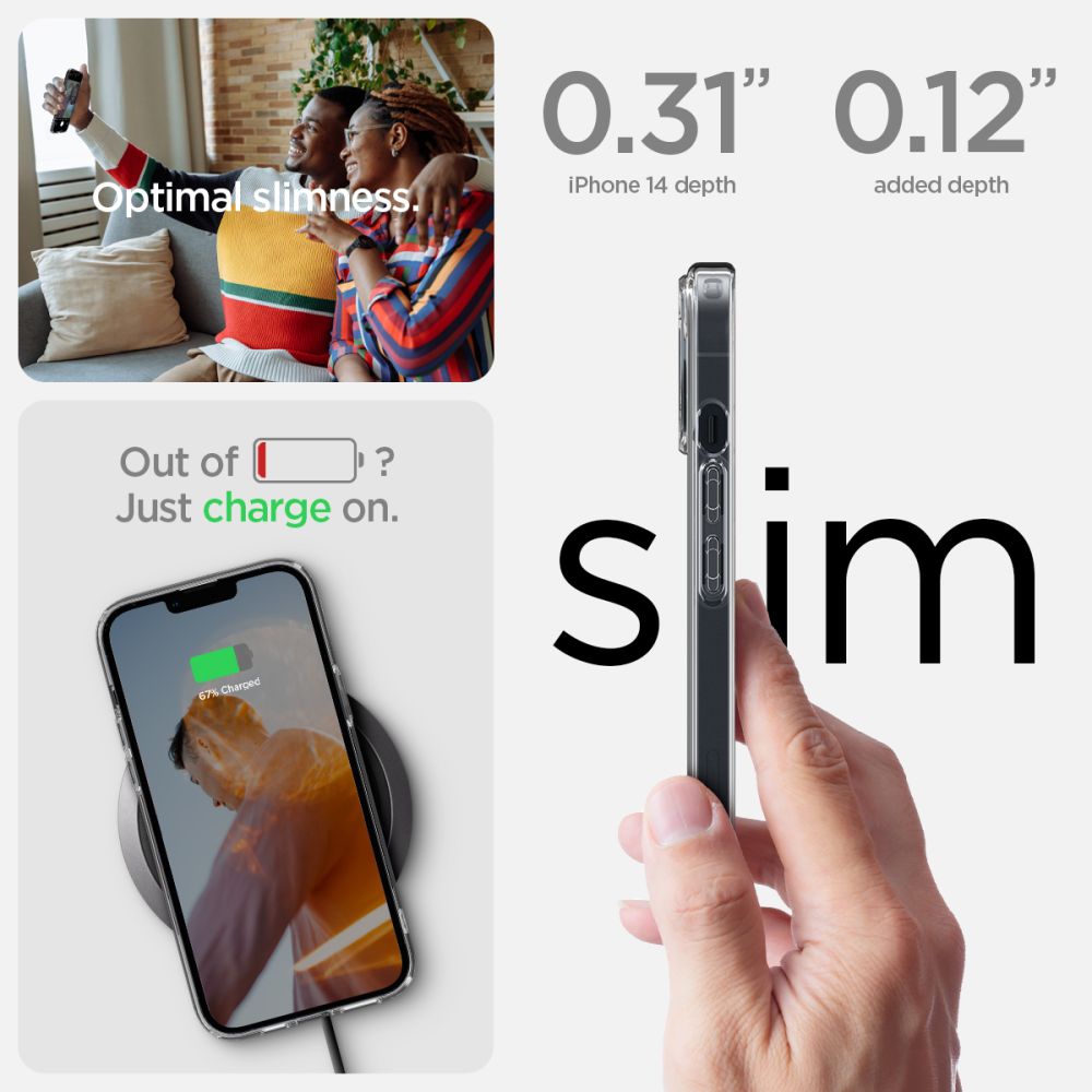 Spigen Ultra Hybrid iPhone 14 Etui - Klar
