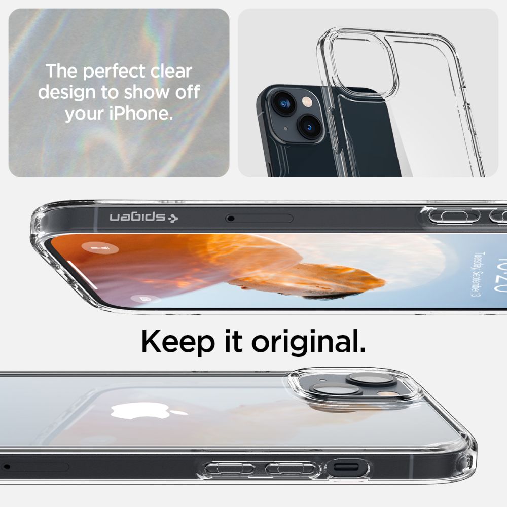 Spigen Ultra Hybrid iPhone 14 Etui - Klar