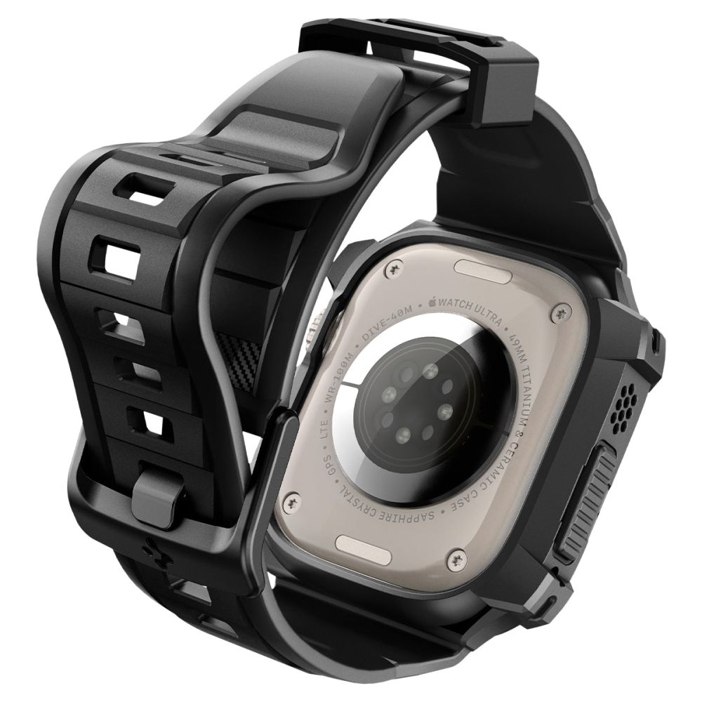 Spigen Rugged Armor Pro Apple Watch Ultra (49mm) Rem-etui - Sort