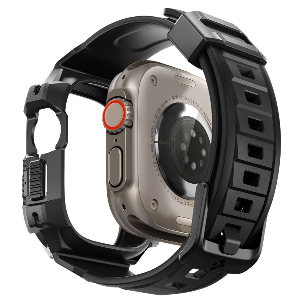 Spigen Rugged Armor Pro Apple Watch Ultra (49mm) Rem-etui - Sort
