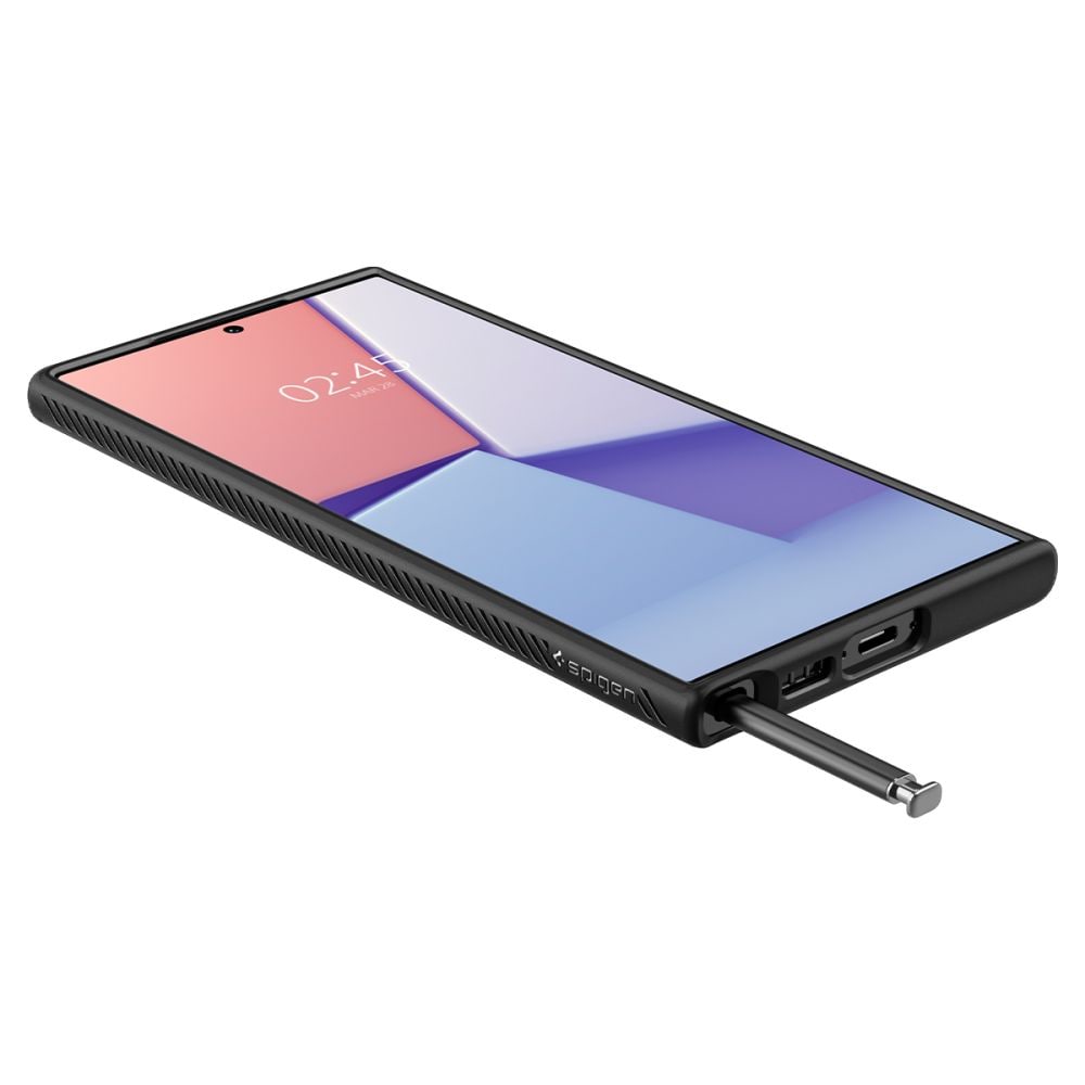 Spigen Liquid Air-etui til Samsung Galaxy S23 Ultra - mat sort