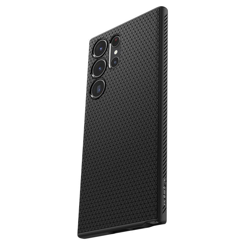 Spigen Liquid Air-etui til Samsung Galaxy S23 Ultra - mat sort