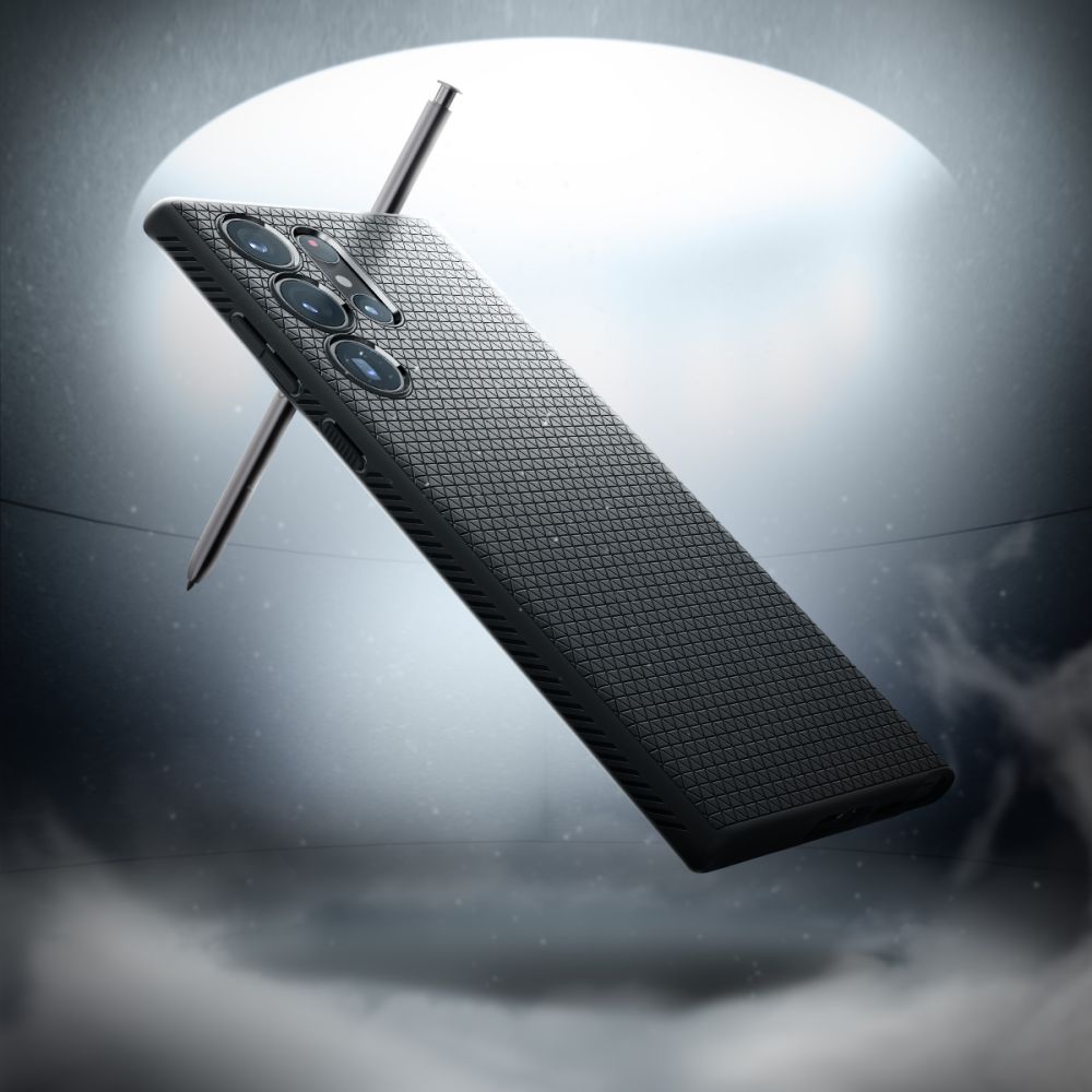 Spigen Liquid Air-etui til Samsung Galaxy S23 Ultra - mat sort