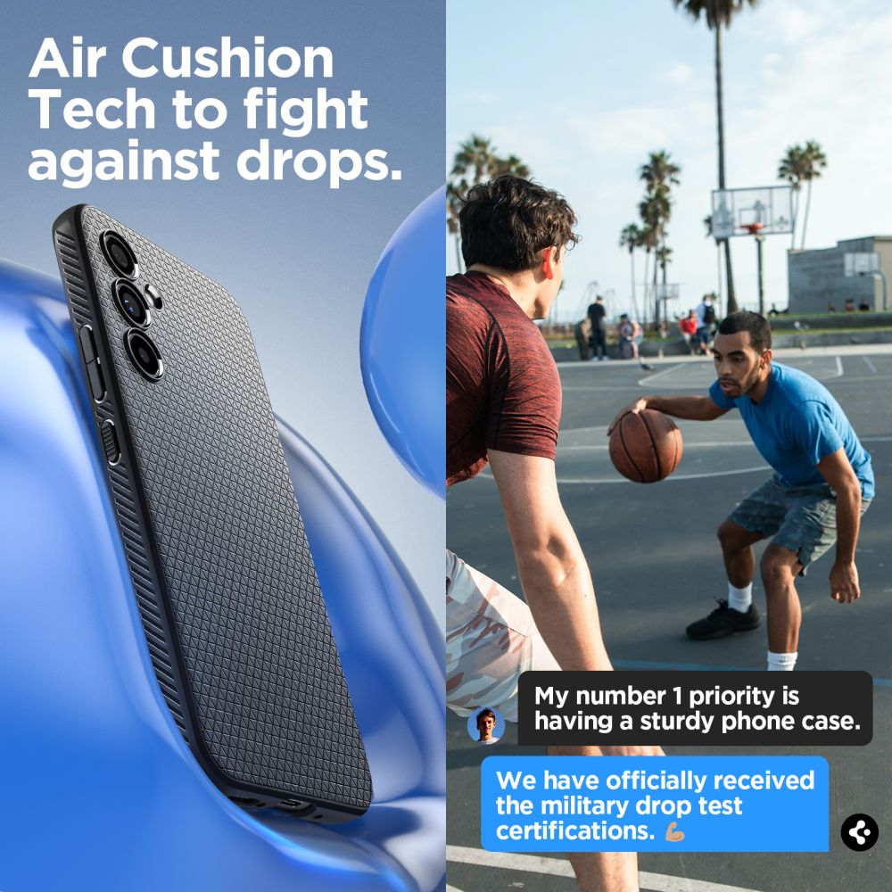 Spigen Liquid Air-etui til Samsung Galaxy A54 5G - mat sort