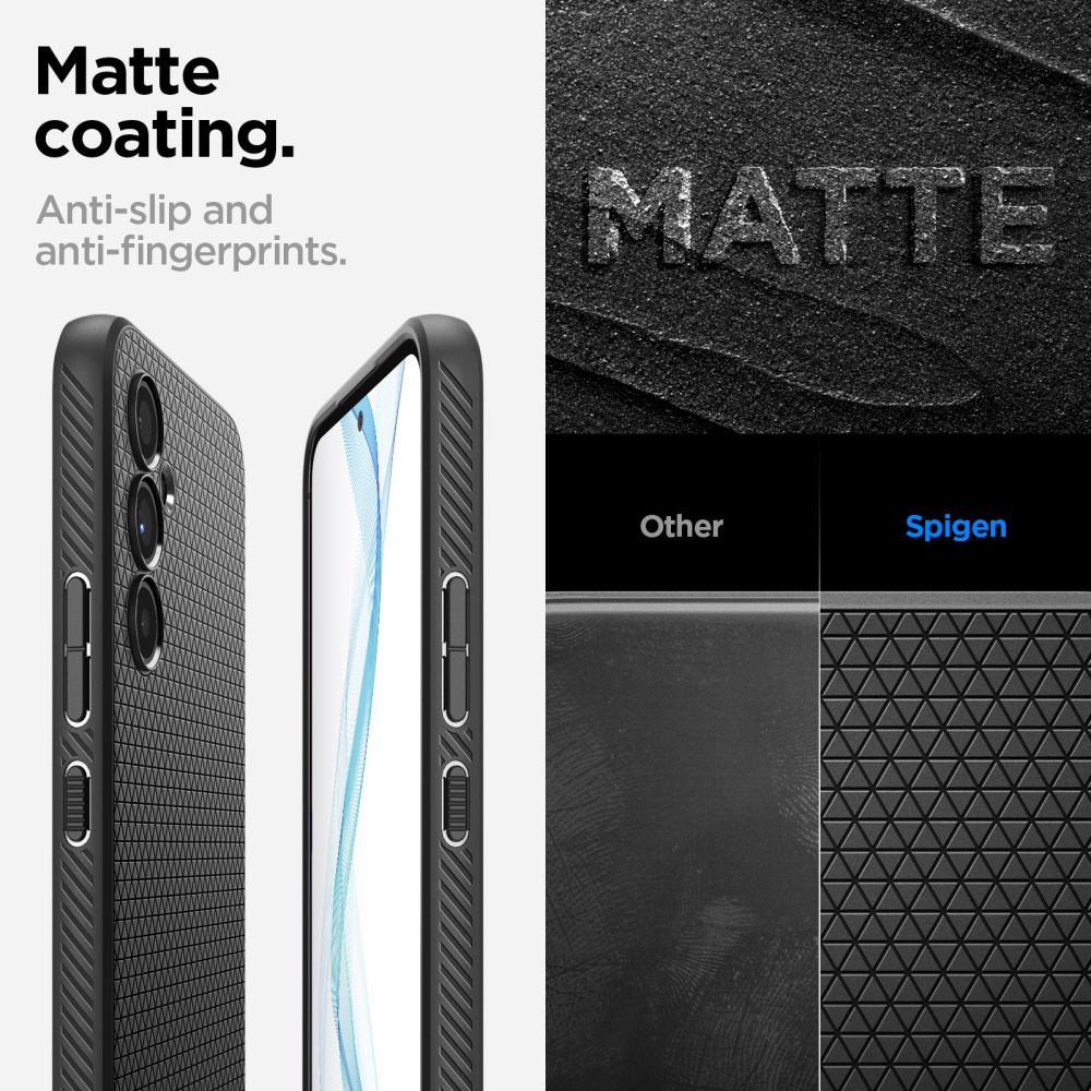 Spigen Liquid Air-etui til Samsung Galaxy A54 5G - mat sort
