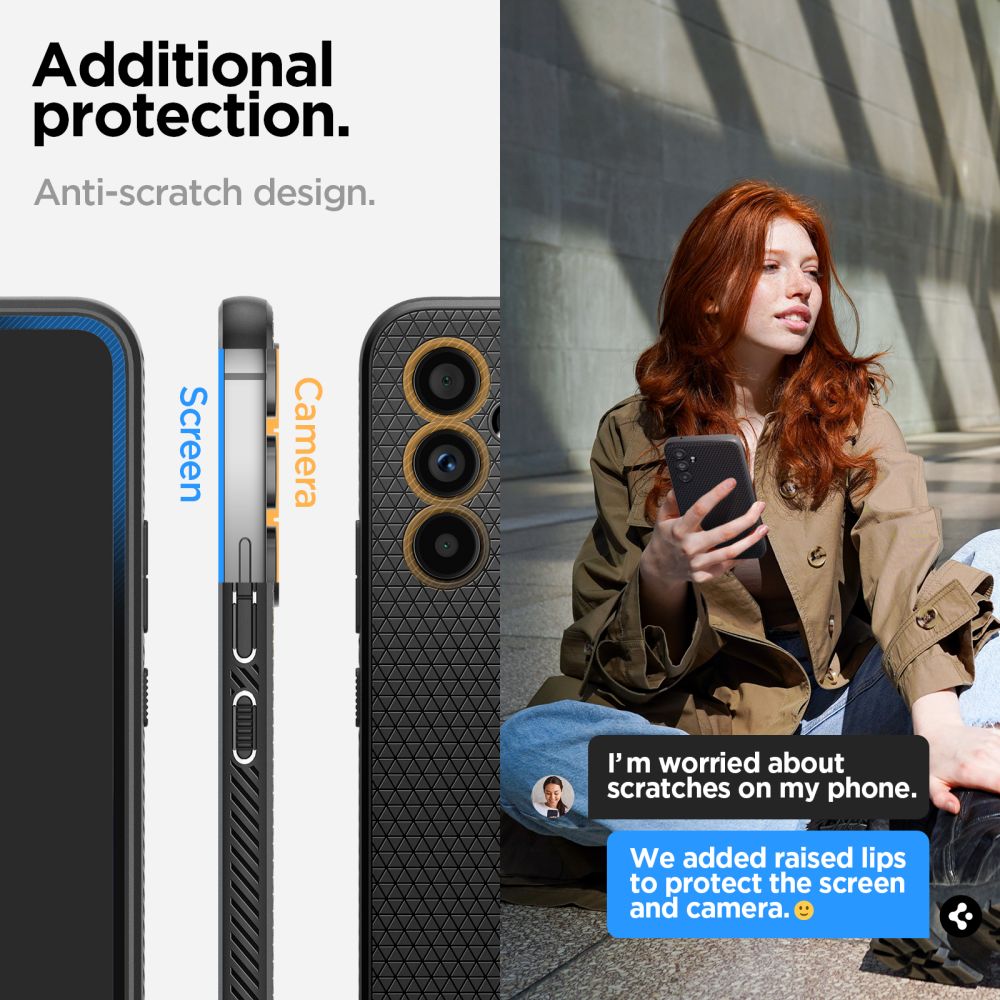 Spigen Liquid Air-etui til Samsung Galaxy A54 5G - mat sort