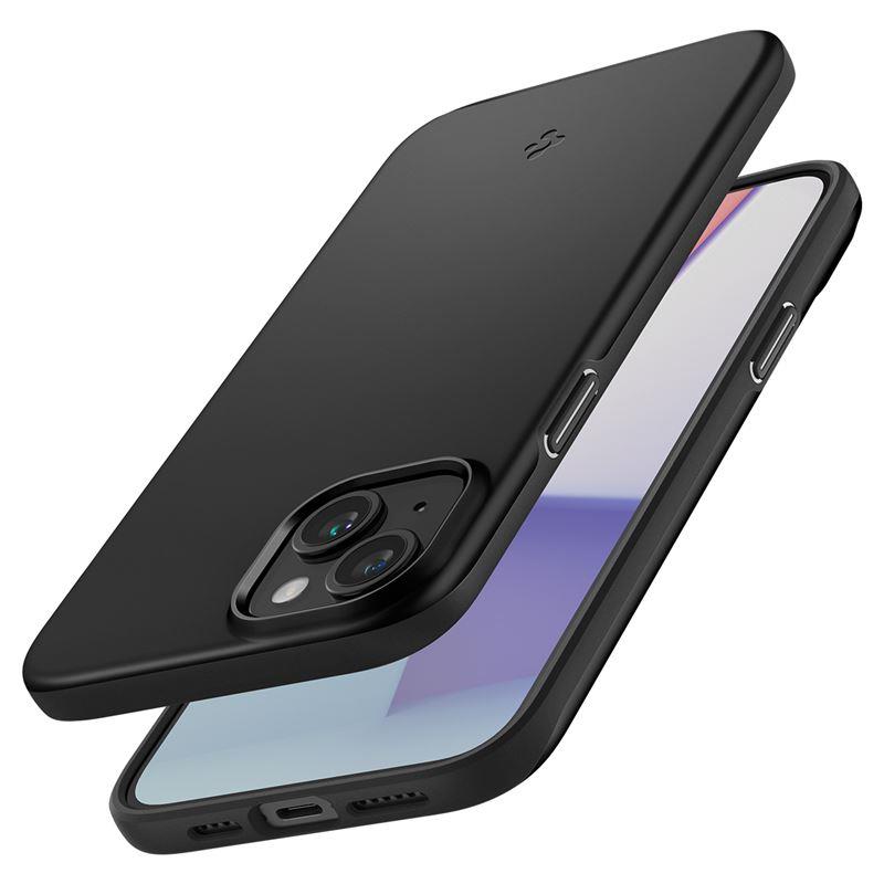 Spigen Thin Fit iPhone 15-etui - sort