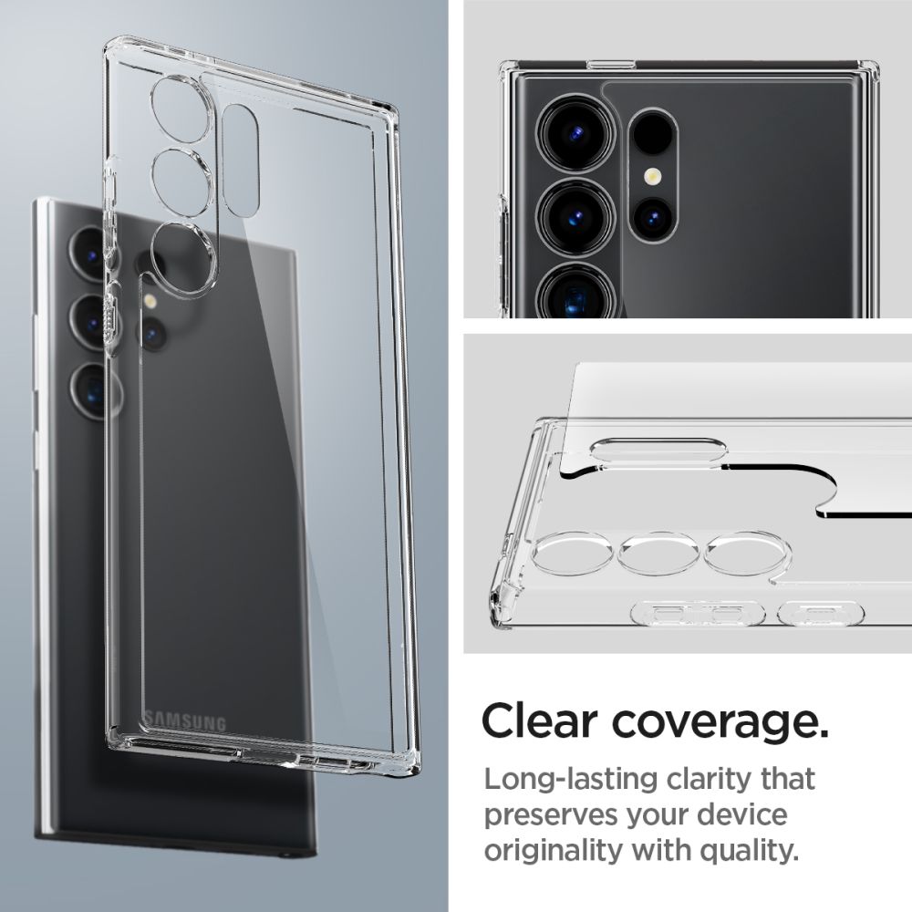Spigen Ultra Hybrid-etui til Samsung Galaxy S24 Ultra - Transparent