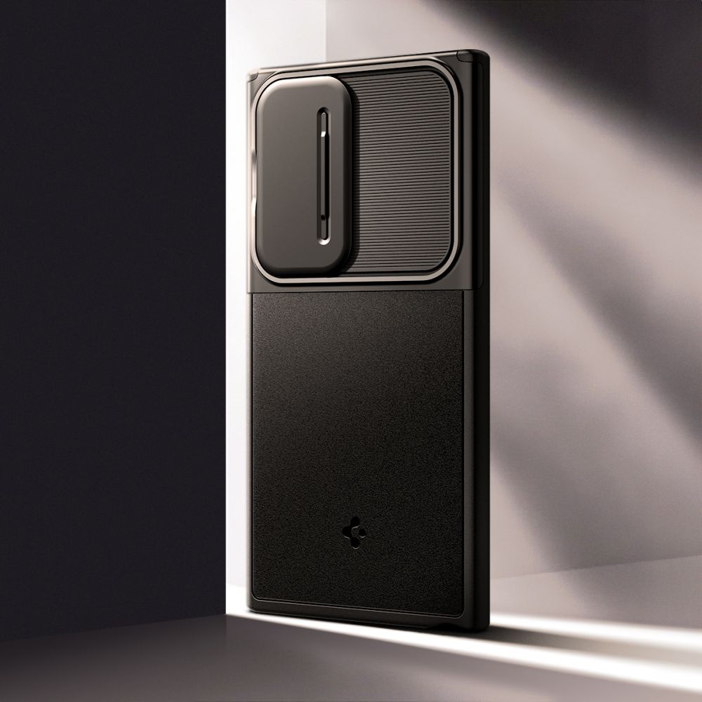 Spigen Optik Armor-etui til Samsung Galaxy S24 Ultra - Sort