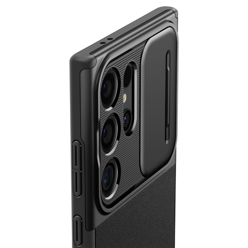 Spigen Optik Armor-etui til Samsung Galaxy S24 Ultra - Sort