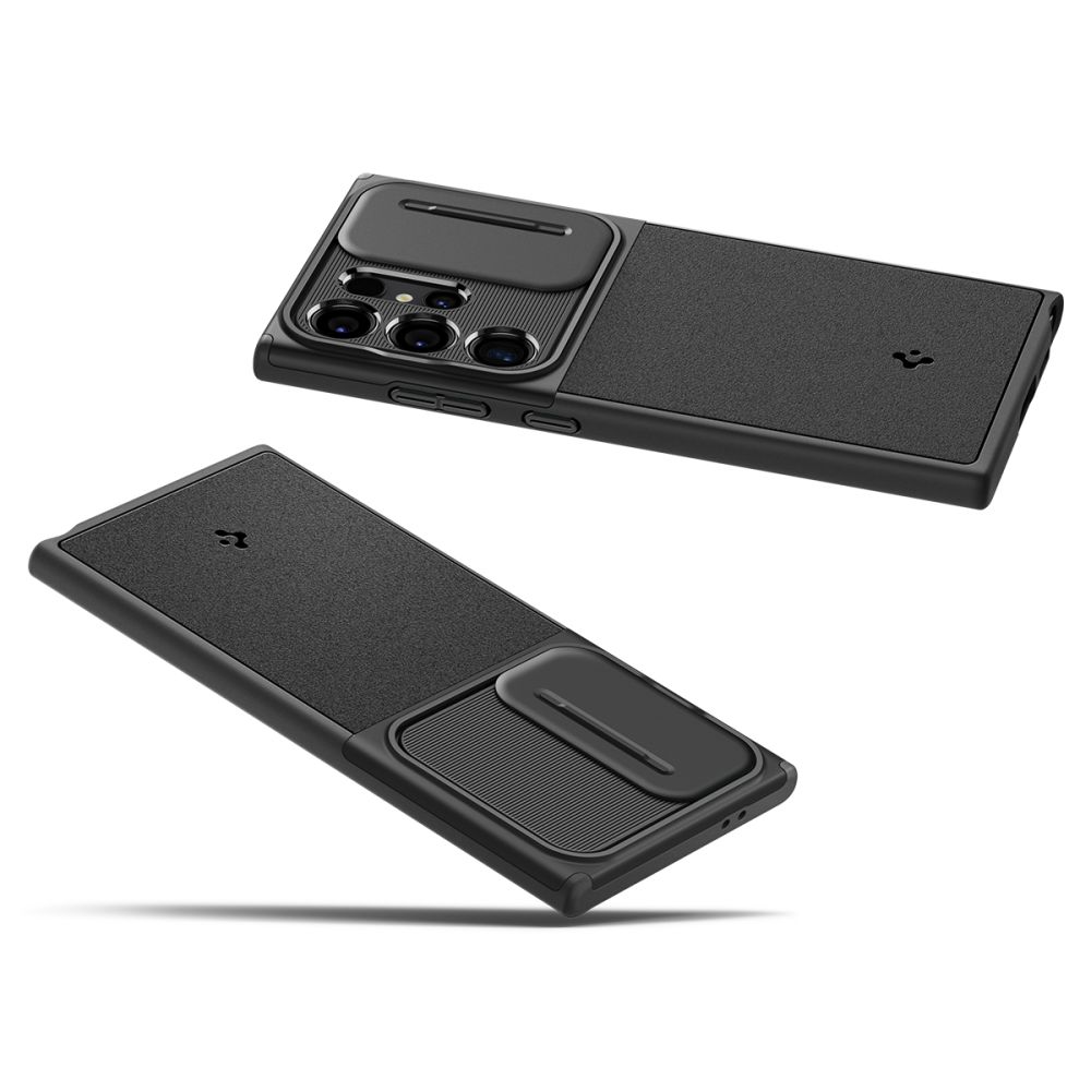 Spigen Optik Armor-etui til Samsung Galaxy S24 Ultra - Sort