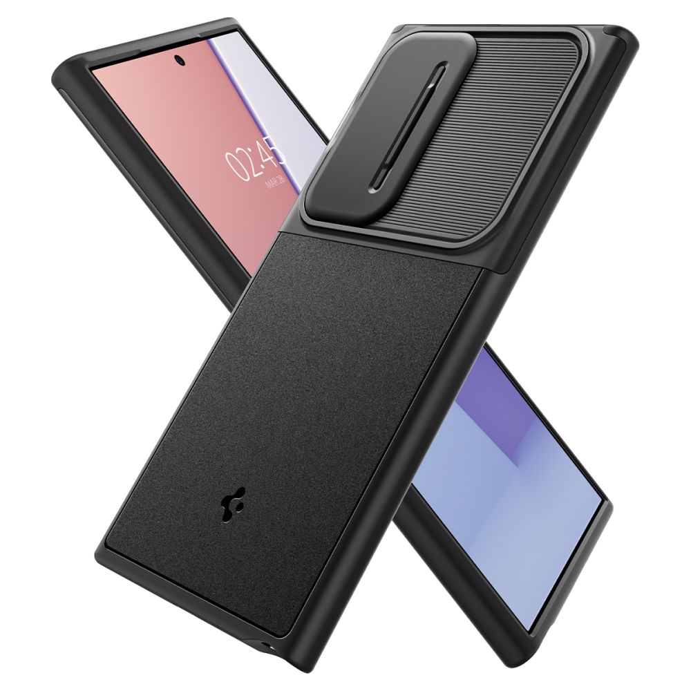 Spigen Optik Armor-etui til Samsung Galaxy S24 Ultra - Sort